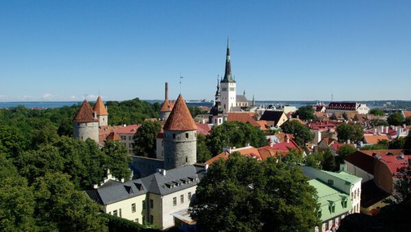 Photo de Tallinn , cité médiévale d'Estonie