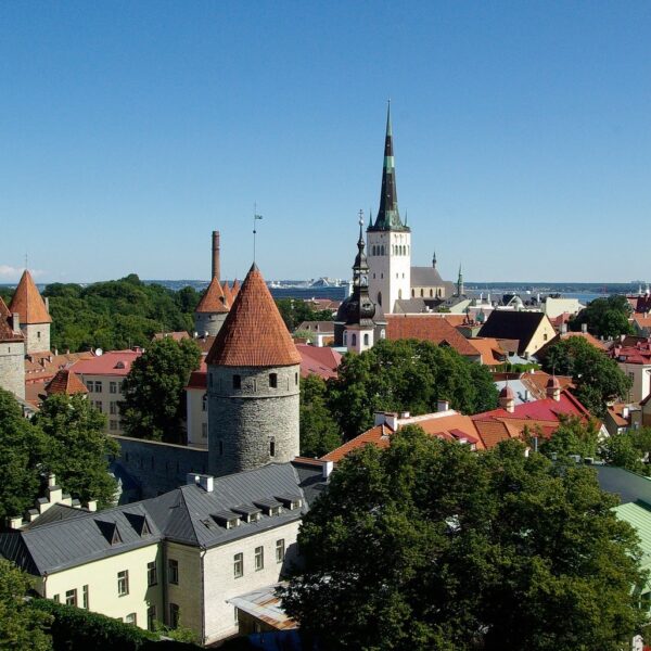 Photo de Tallinn , cité médiévale d'Estonie